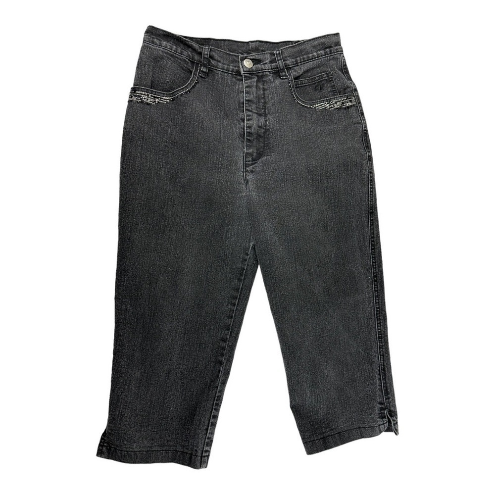 Variations Black Denim Capri Pants Size 27